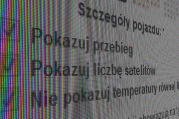 Zrzut ekranu ustawień programu