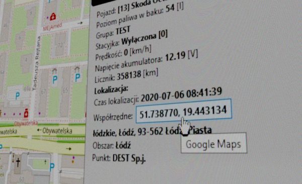Podgl d Po o enia Pojazdu Na Google Maps